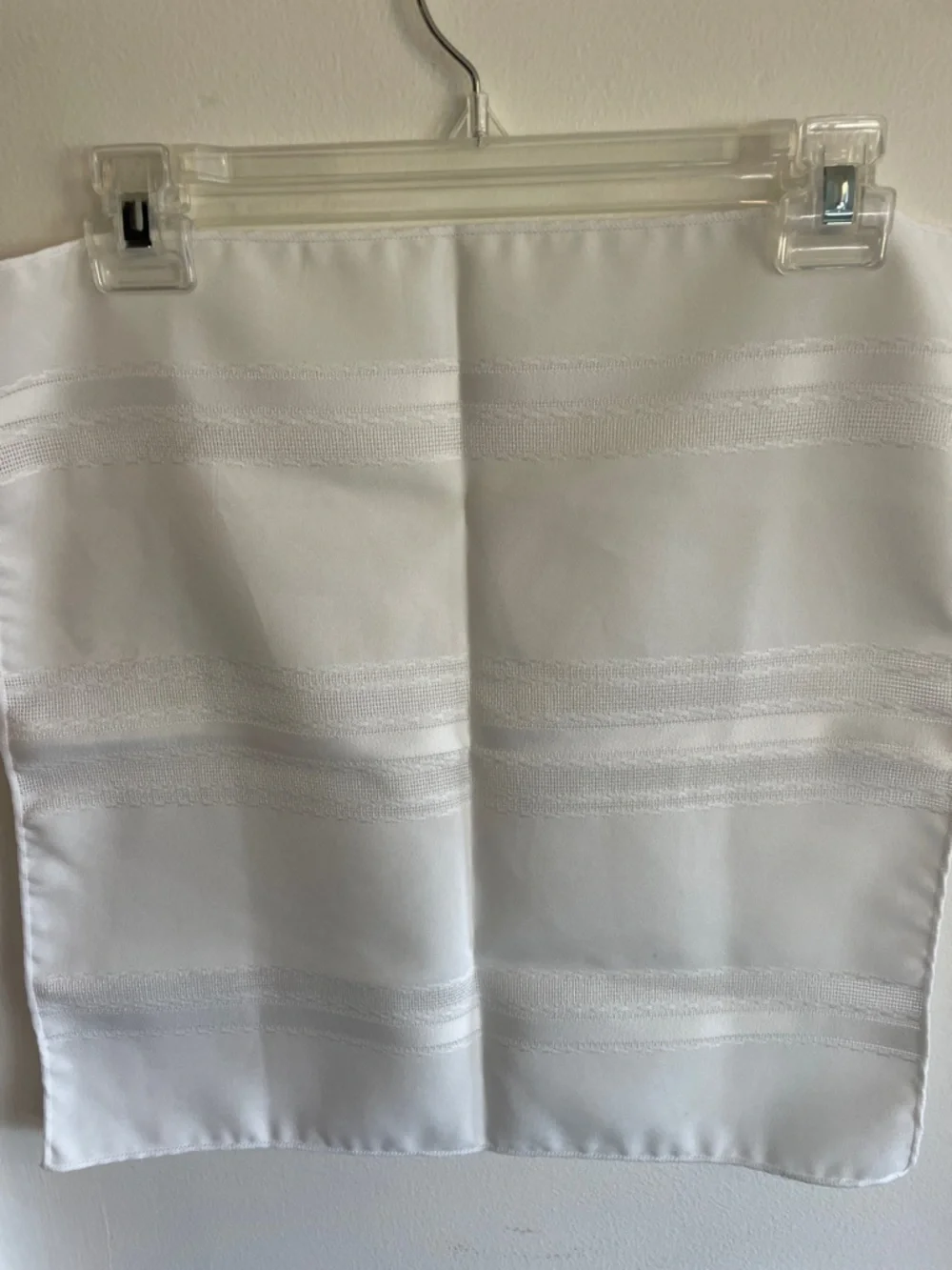 VINTAGE Set of White Hemstitched Cloth Napkins (6)
